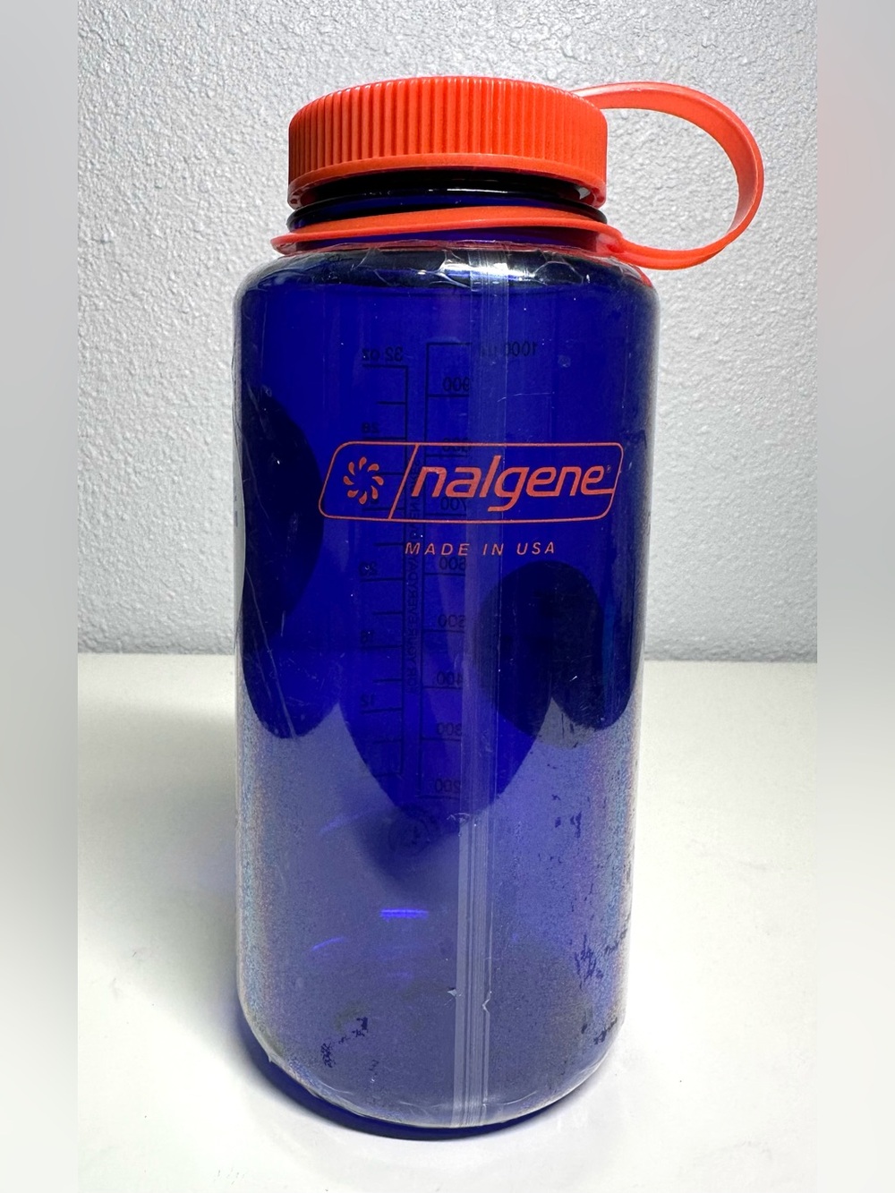 NWT Nalgene 32 fl oz Plastic Wide Mouth Water Bottle BPA Free Periwinkle